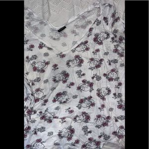 Torrid Skulls and Roses Top Size L